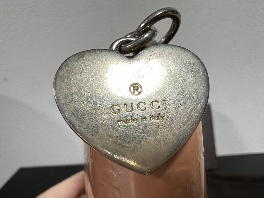GUCCI　エナメル　パールオレンジ　長財布