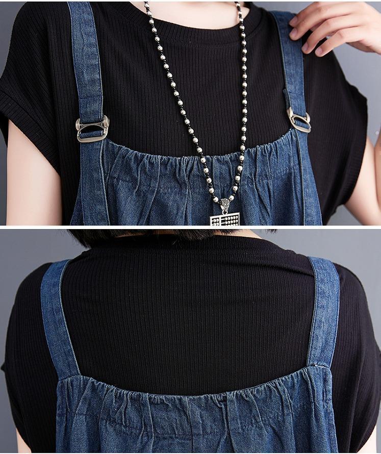 大きいサイズ　レディース　デニム　サロペット　ワンピース　ロング　新品