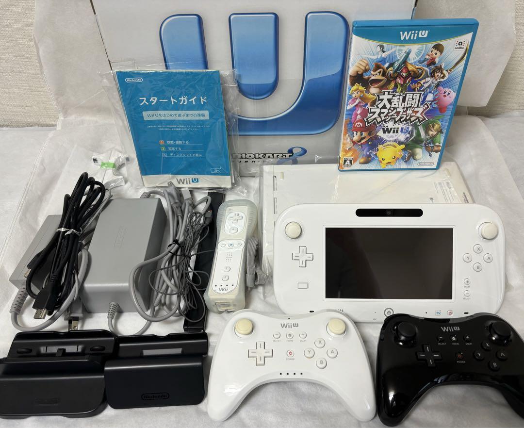 Wii U - Wiiu  本体セット　プロコン付き 任天堂 Wii U PRO コントローラー ワイヤレス 振動機能付き