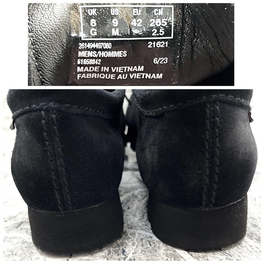 美品✨ クラークス ワラビー ゴアテックス GTX ブラック スエード 26.5