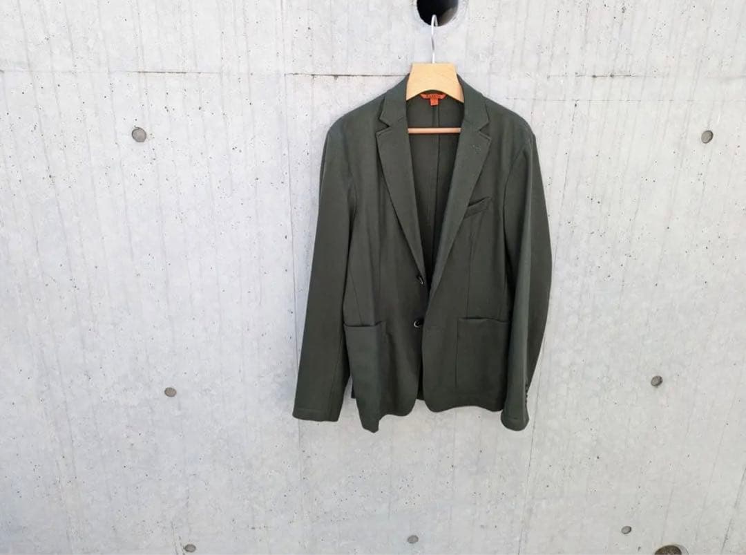 BARENA(バレナ)】ウール2Bカーキオリーブジャケット48 【本物新品