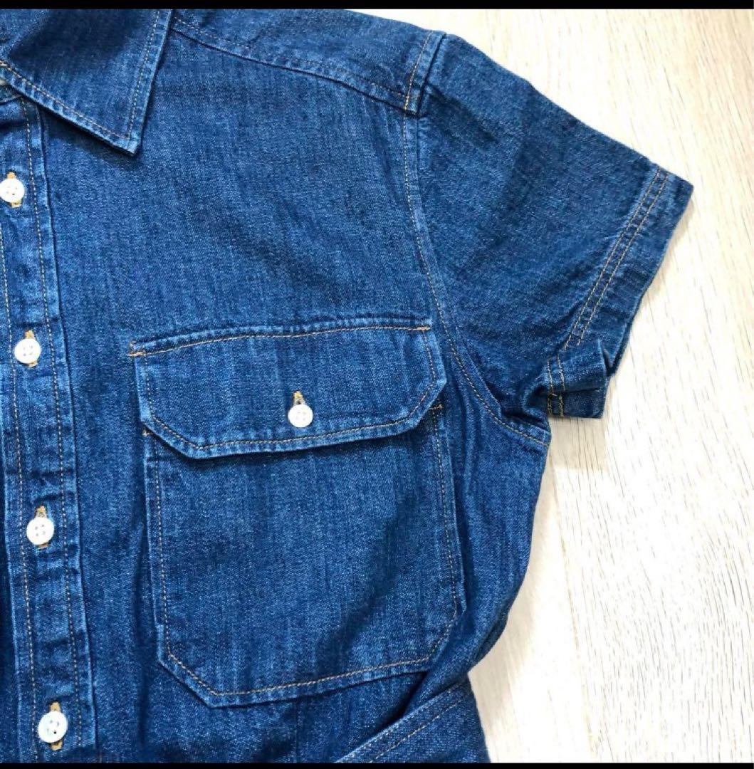 ポロラルフローレン 2ベルデッドティアードコットンドレスSデニムワンピース ポロラルフローレン 2ベルデッドティアードコットンドレスSデニムワンピース