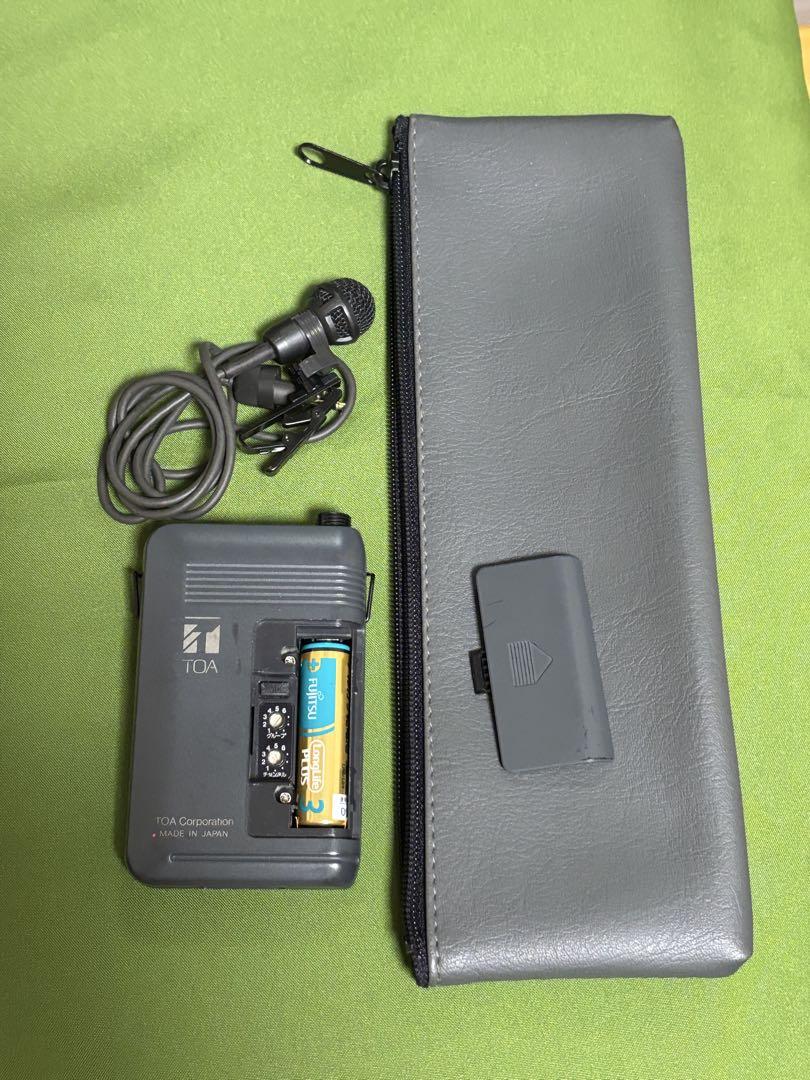 TOA ワイヤレスマイク　型式不明 WM-1310？トーア ワイヤレスピンマイク 商品データダウンロード:ワイヤレスマイクロホン タイピン型 (WM