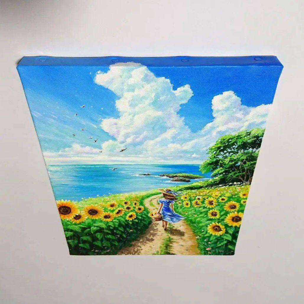 【Snow garden】アクリル画 F3 風景画 絵画 激安商品 Snow garden】アクリル画 絵画 - 絵画 風景画 F3 絵画
