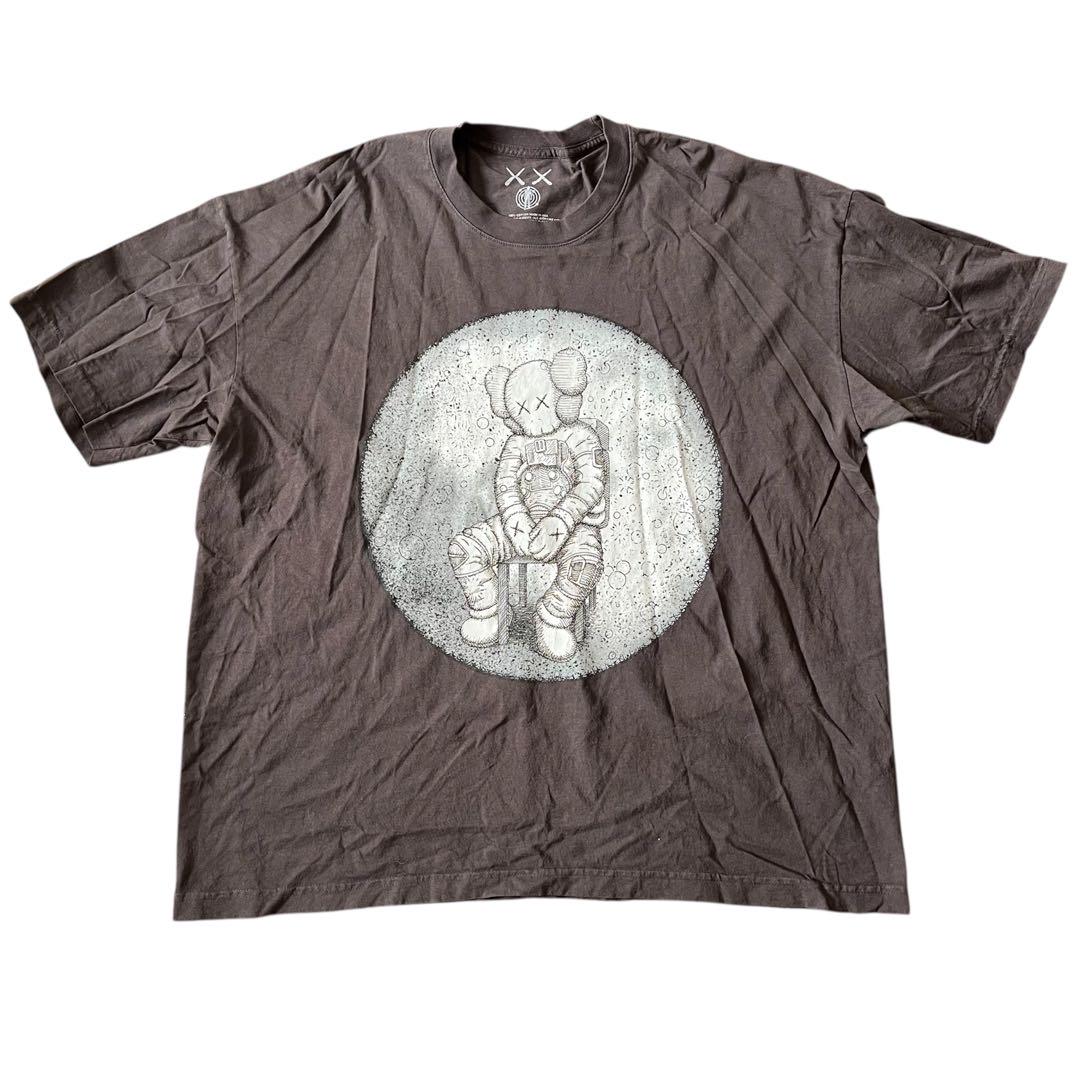KAWS × Kid Cudi クルーネックムーンマンTシャツ ブラック XL