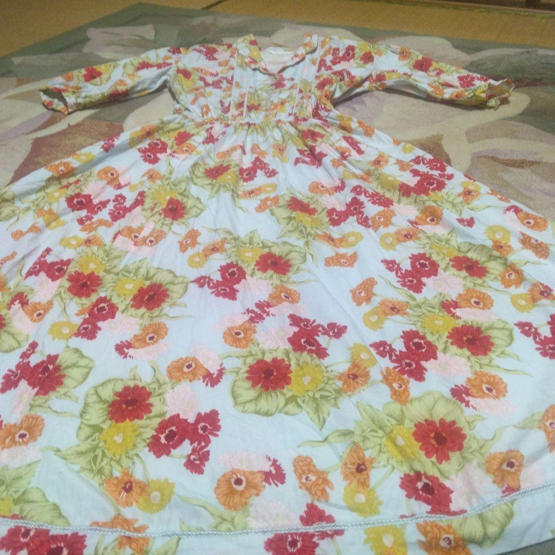 お値下　ピンクハウス　花柄 半袖シャツワンピース