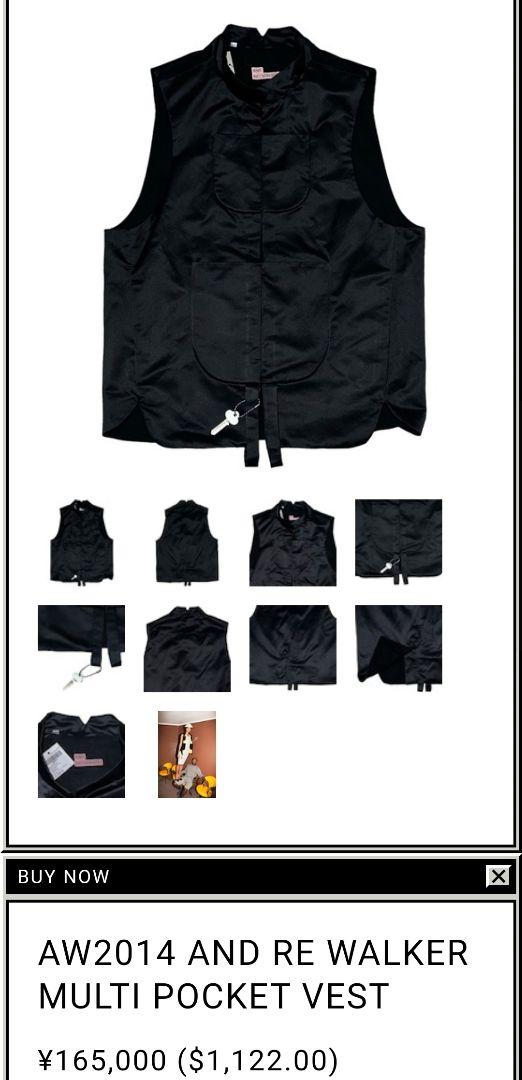 トップス and re walker multi pocket alpaca vest