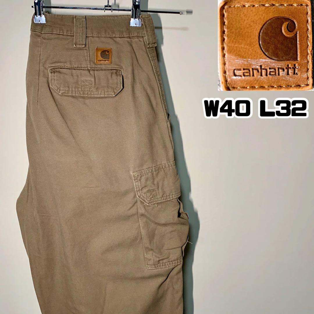 カーハートリラックスフィットカーゴパンツw40ワークパンツ