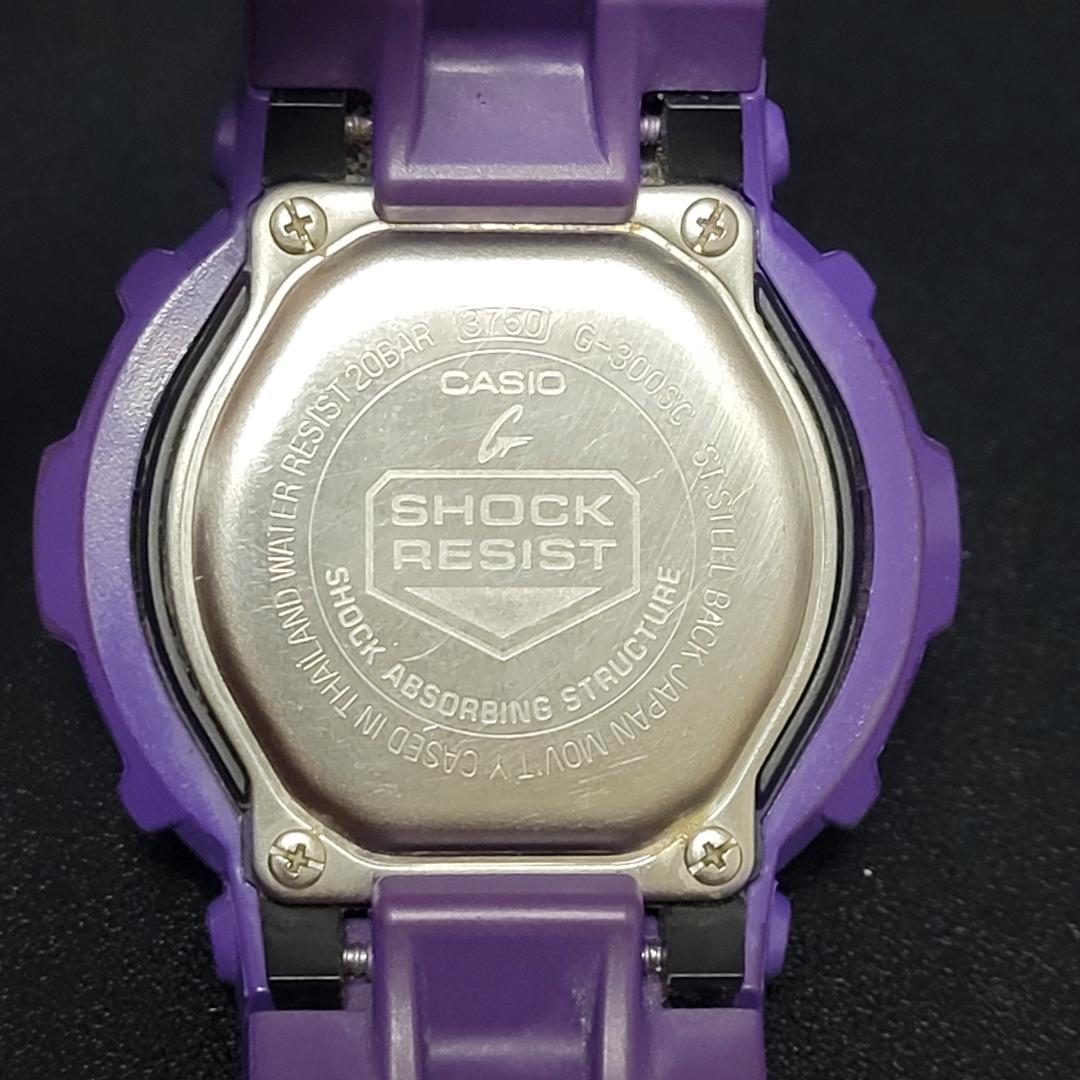 いいネット通販 - 全国送料無料でお届けします 完品 カシオ G-SHOCK G-300SC-6ADR 海外モデル パープル 時計