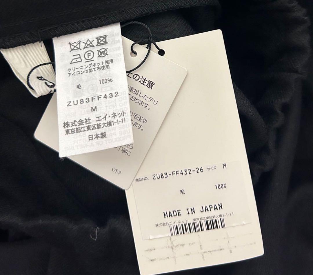 zucca ズッカ ワイドパンツ M ブラック タグ付き 新品