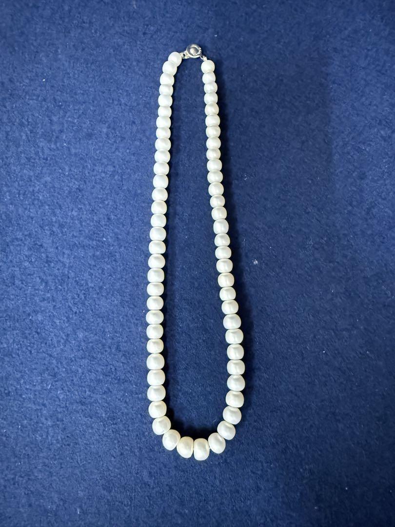 パール ネックレス レディース COQUET 約8mm珠 全長約45cm
