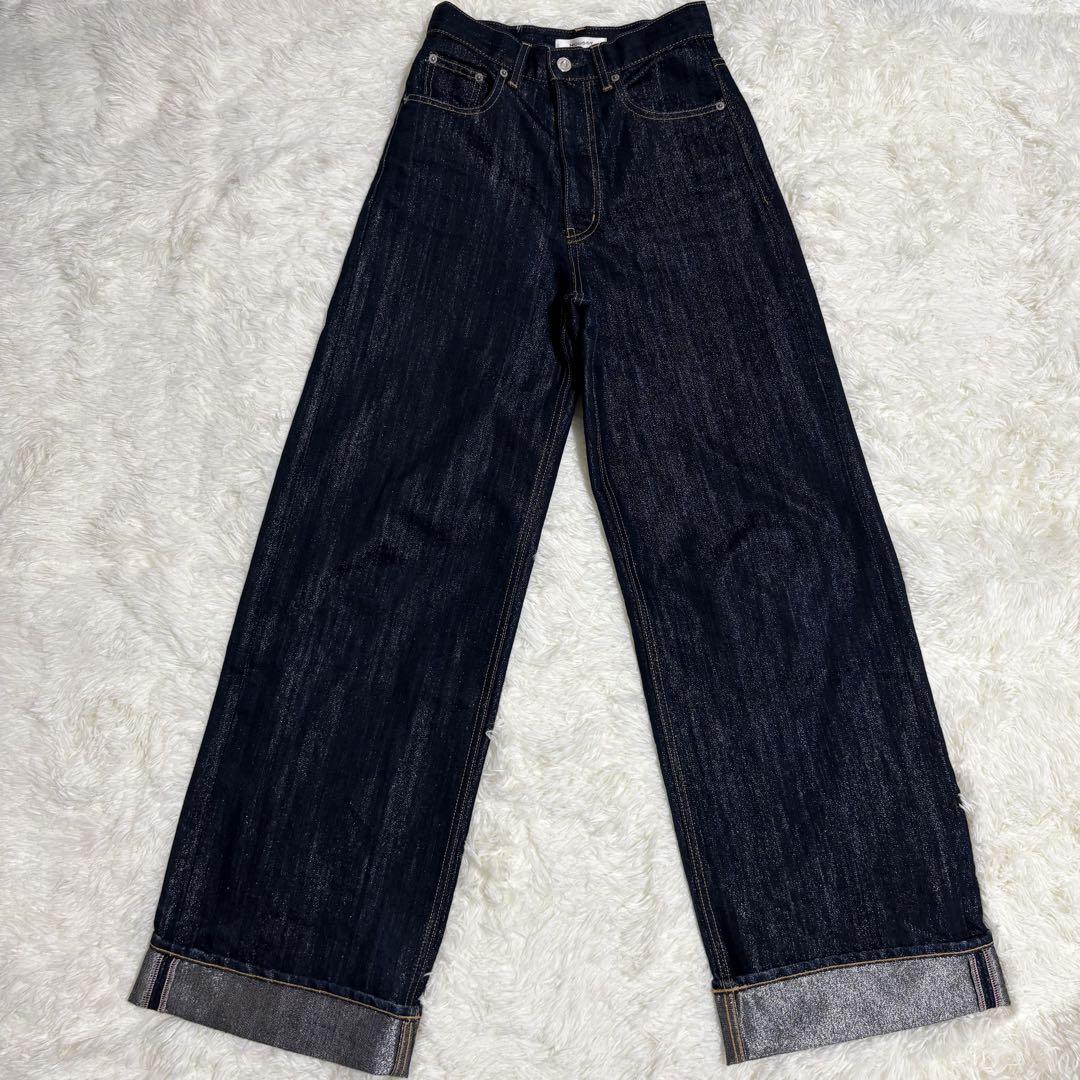 MOUSSY GLITTER DENIM WIDE STRAIGHT 0 8,000円
