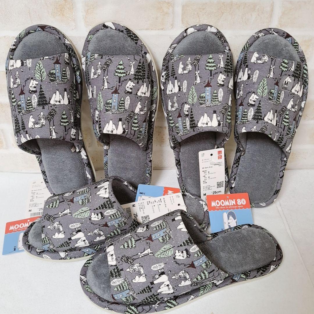 新品未使用ムーミンオープントゥルームシューズユニクロUNIQLO
