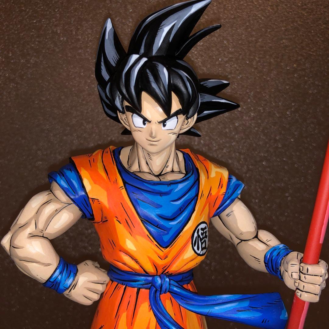 爆売り!】 ドラゴンボール フィギュア 悟空 リペイント 如意棒