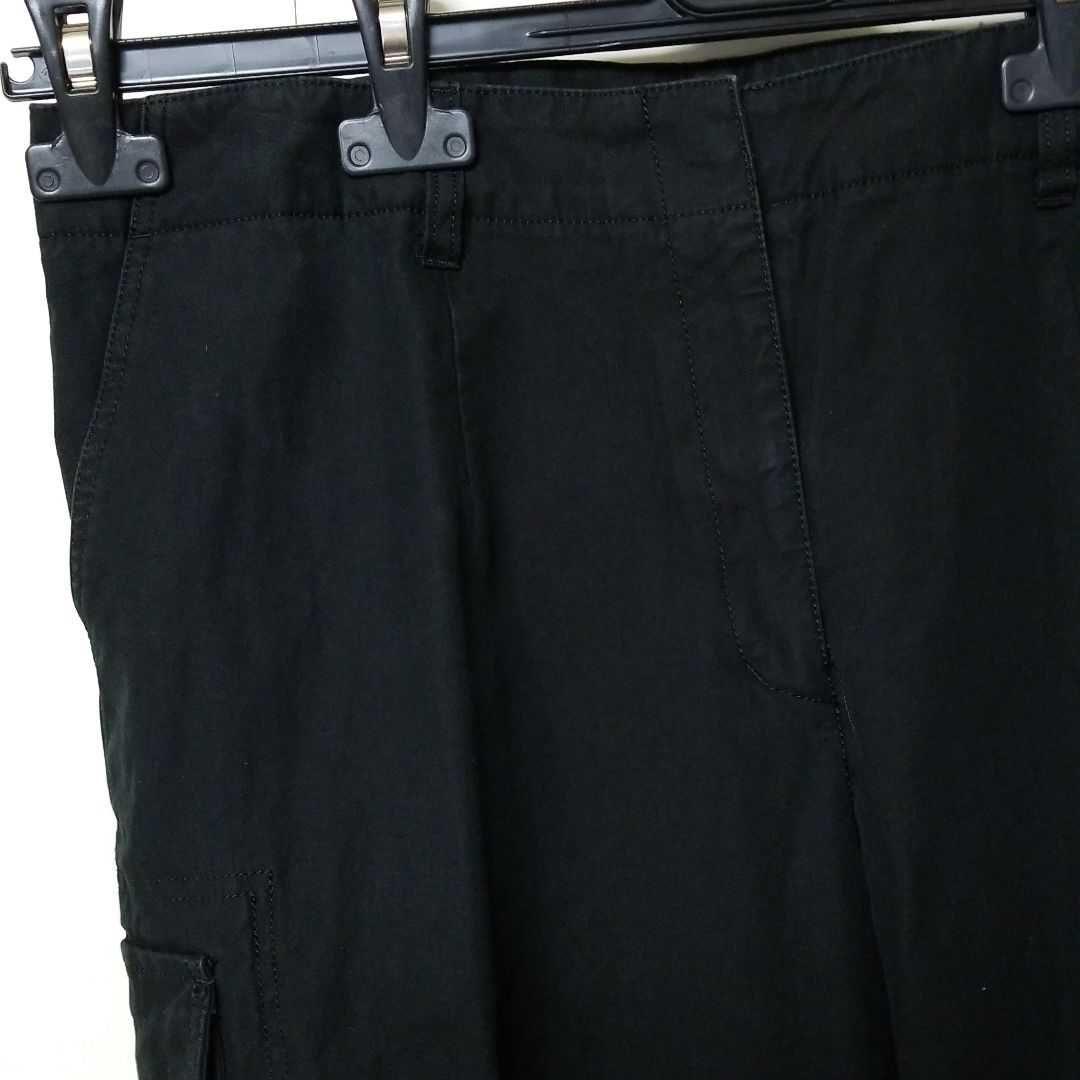 バジーレ28 大きいサイズ コットンシルク カーゴパンツ ブラック サイズ15号 画像5