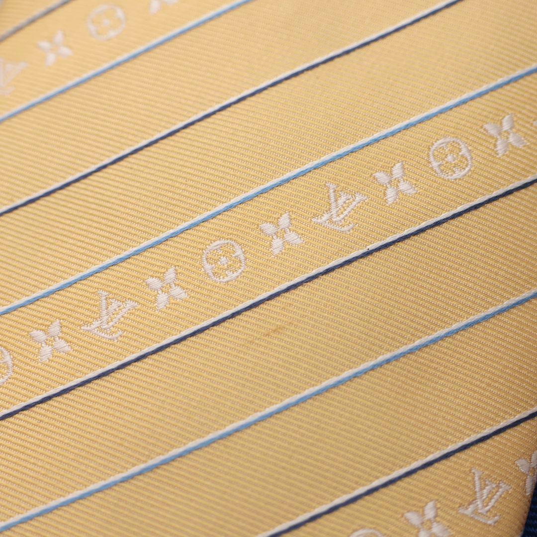 難有り♥ ルイヴィトン Louis Vuitton イエロー ネクタイLOUIS VUITTON MEDICALDB_JP