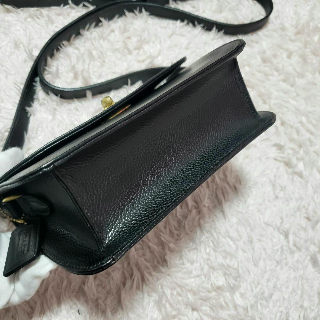 COACHオールドコーチ4400ターンロックゴールド金具ショルダーバッグ 美品