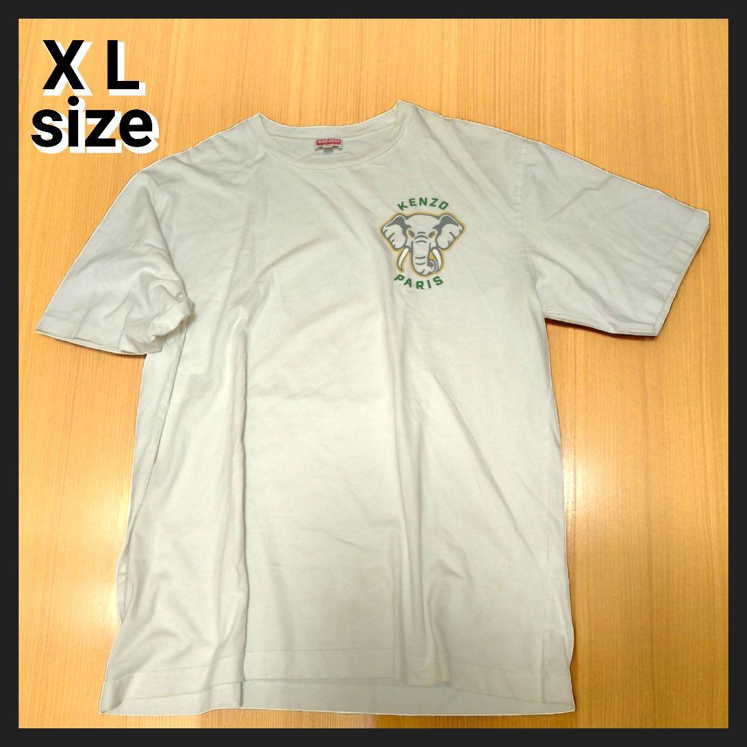 ★KENZO★ジャングル エレファント 半袖 Tシャツ Kenzo バーシティジャングルエレファントロゴ 半袖カットソー XL
