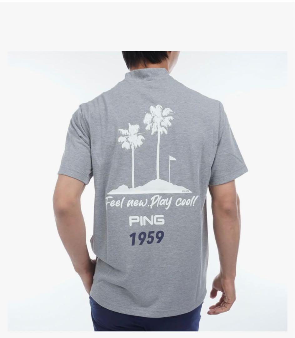 PING APPAREL】10色展開 プレーティング天竺半袖ハイネック
