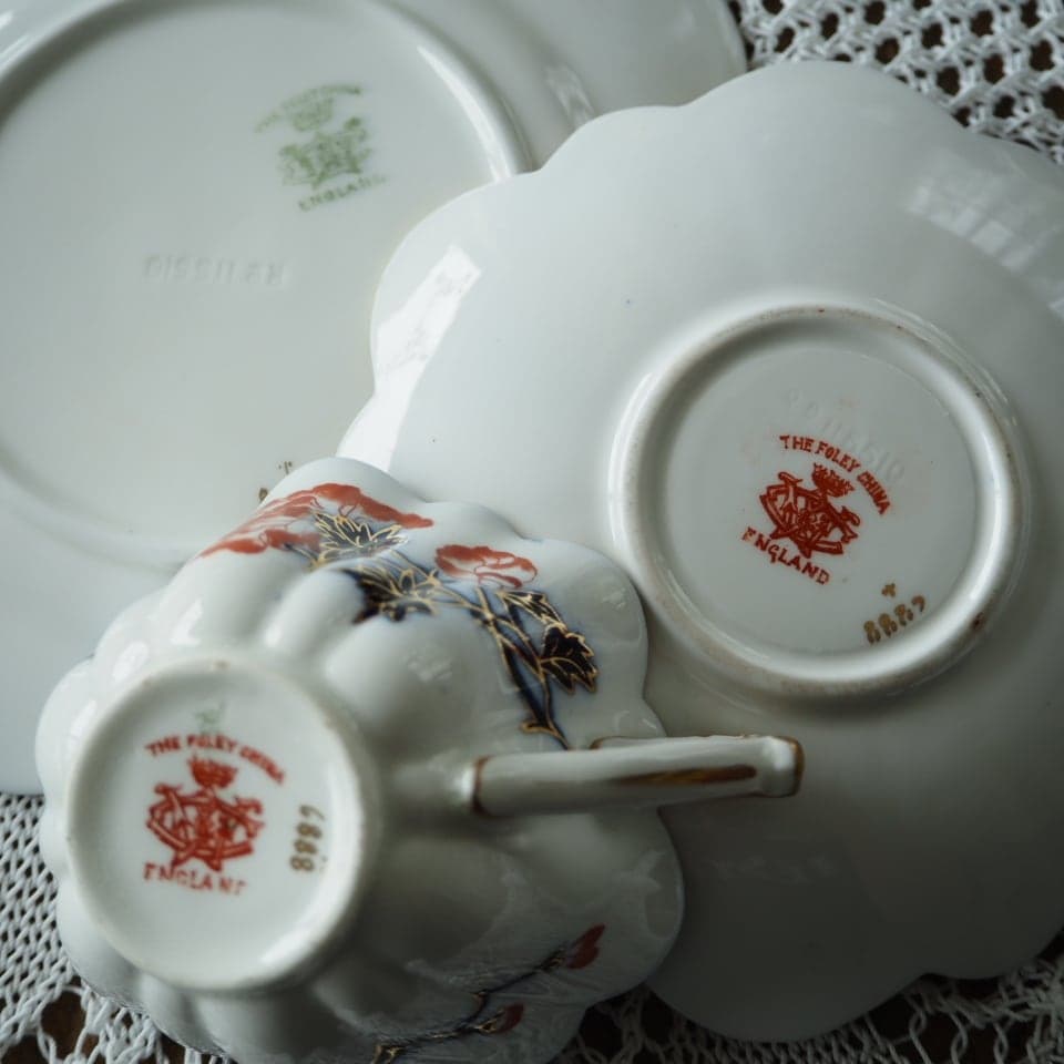 Wilemanシェリー　イマリ柄トリオ２客＆大皿プレート　カップソーサー　F6