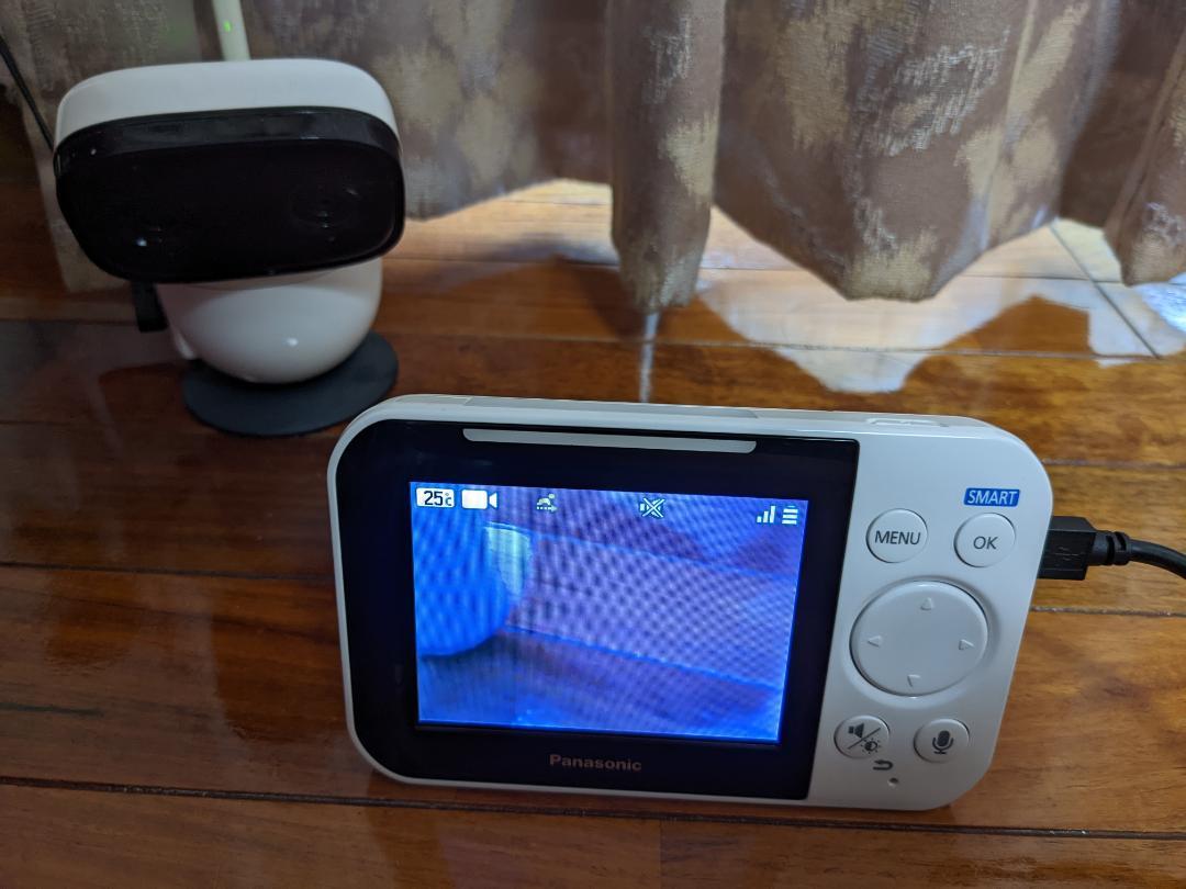 パナソニック モニター ベビーモニター KX-HC705-W