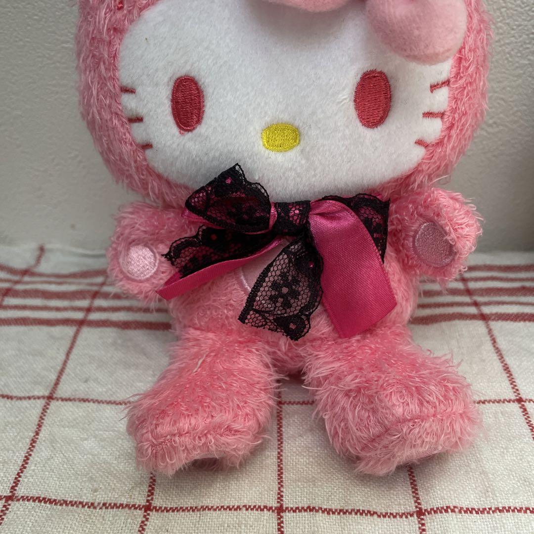 ハローキティ キティ カラフルバニー ぬいぐるみ 可愛い ピンク