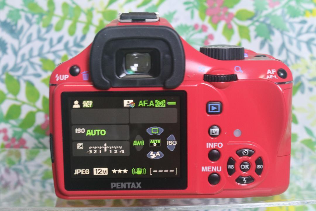 美品❤️ スマホ転送可⭐ PENTAX K-X SR レッド❤️大人気 匿名配送