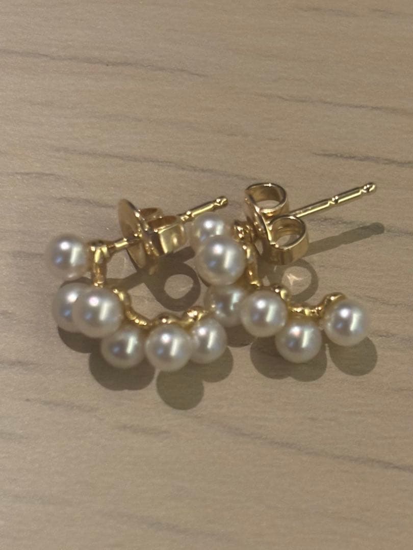 現行品 MIKIMOTOミキモト パール ベビーパール ピアス K18YG - メルカリ