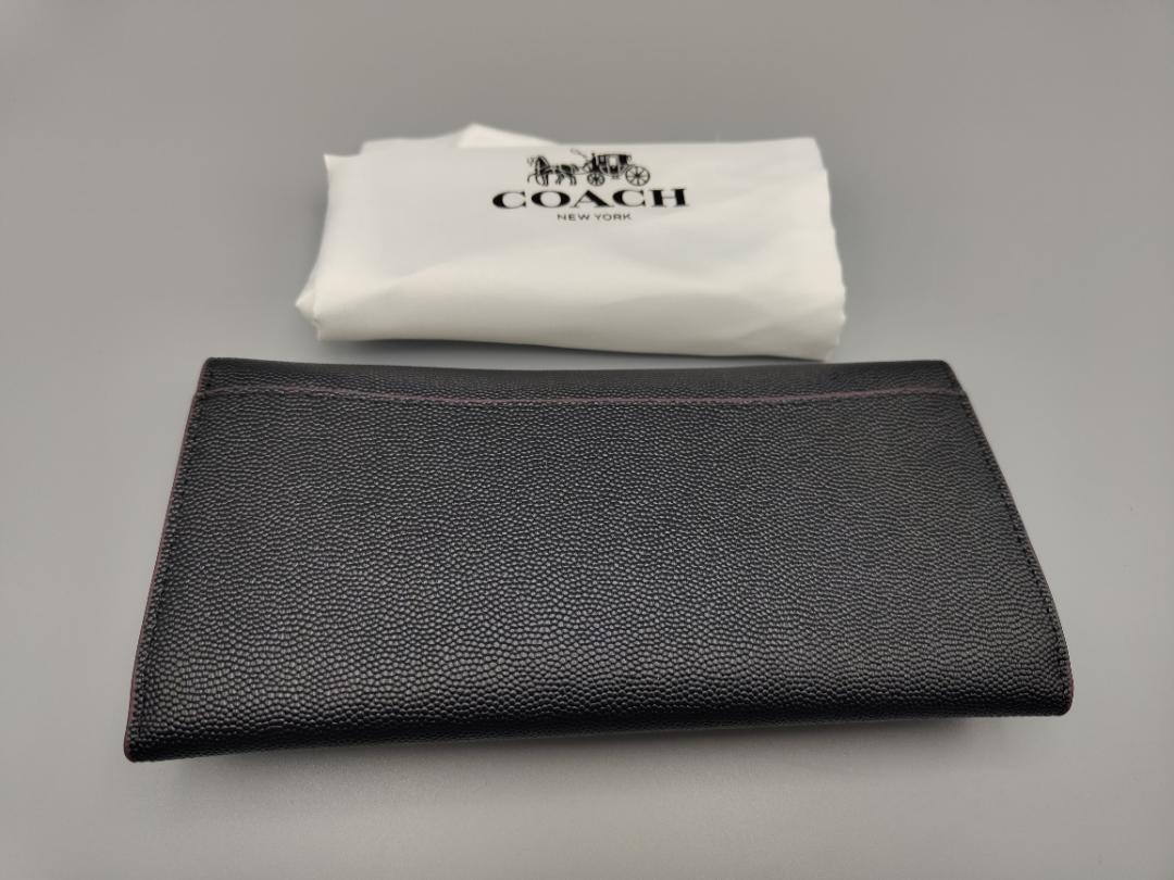 ピックアップ特集 新品　coach　長財布　Cロゴ　黒　ブラック　コーチ　ＣＯＡＣＨ