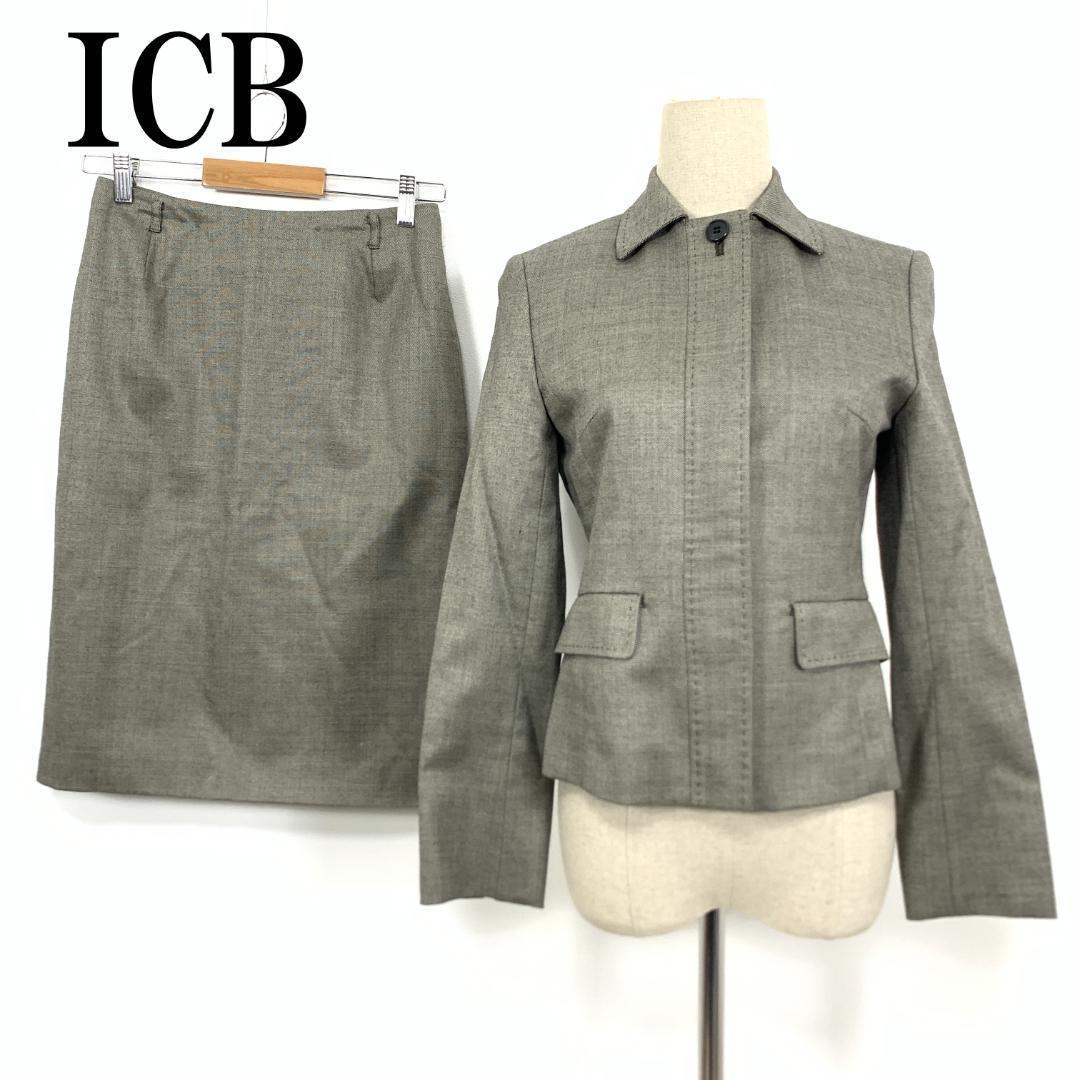 LA5225 ICB アイシービー シルク スカート セットアップ グレー 11