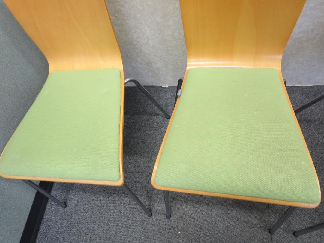 プライウッドチェア グリーン パッド付き 4脚セット | activoskateshop.com