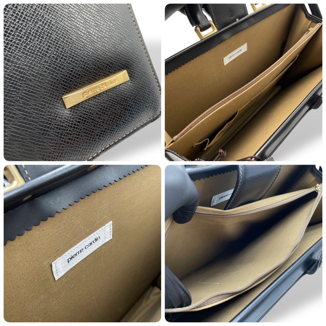 極美品　ACE×PIERRE CARDIN ブリーフケース　ダレスバッグ　黒