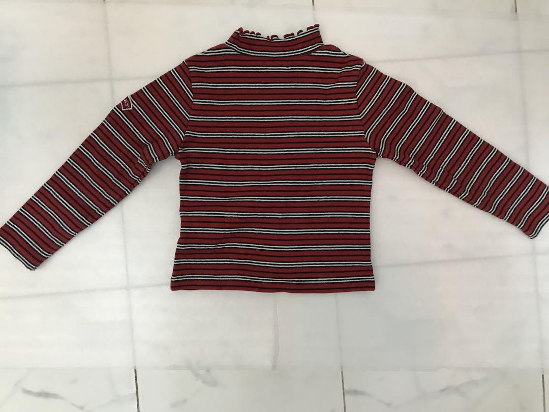 BURBERRY LONDON ジャンバースカート ベージュ &ハイネックシャツ