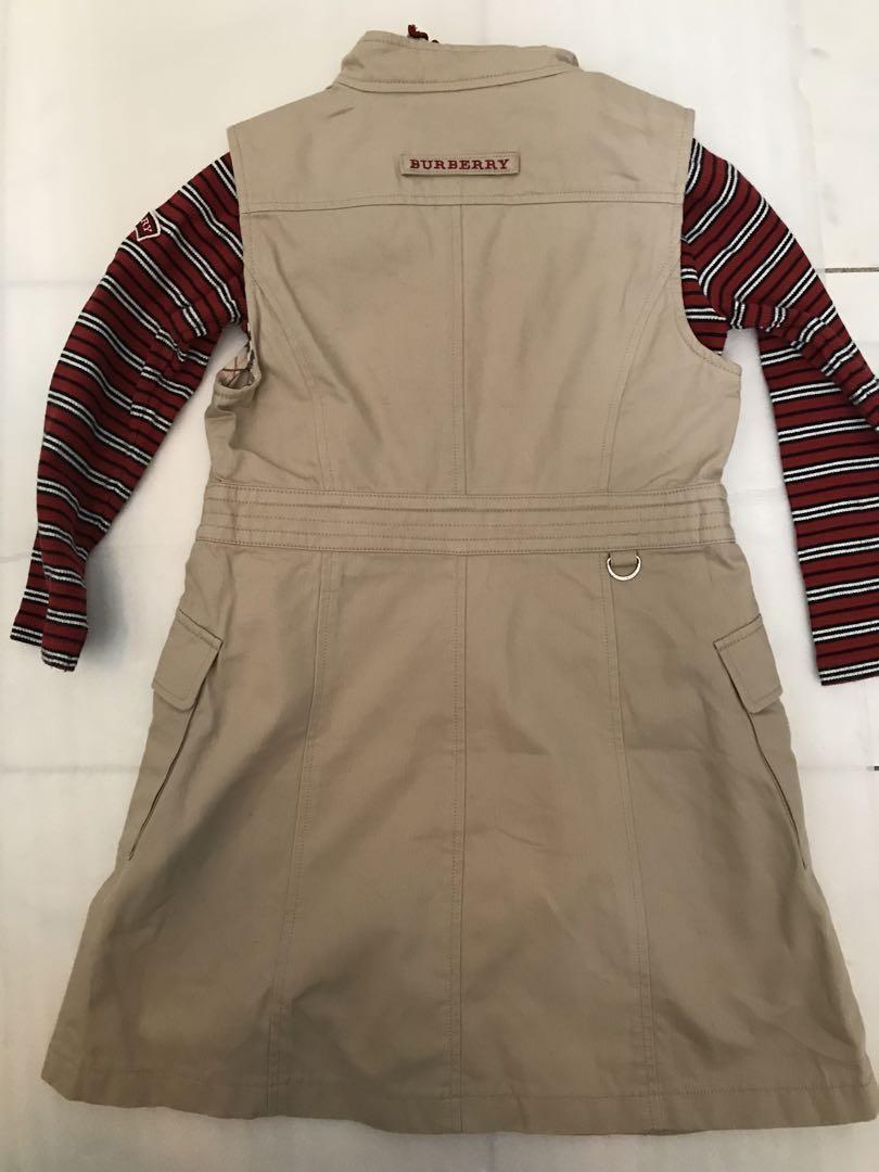 BURBERRY LONDON ジャンバースカート ベージュ &ハイネックシャツ