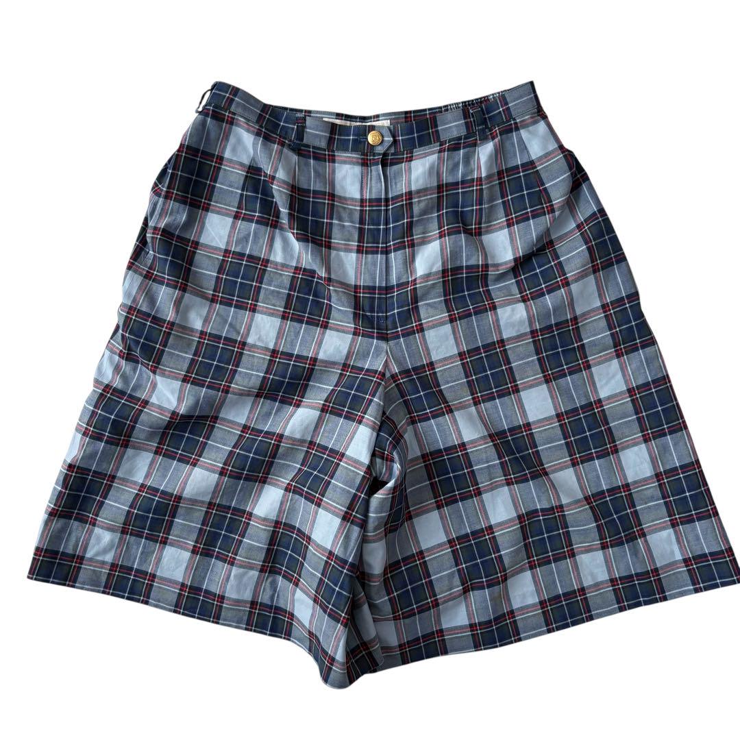 BURBERRY バーバリー ノバチェック キュロット ハーフパンツ ブルーXL