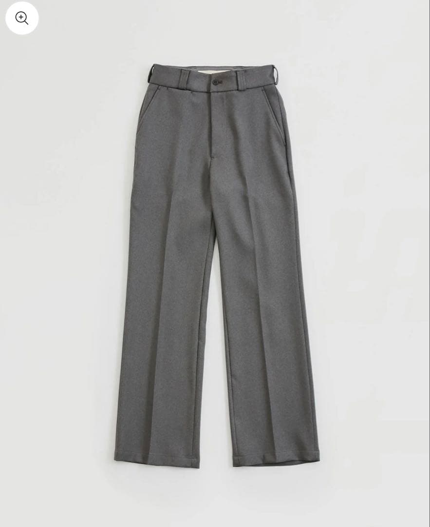 THE SHINZONE CENTER PRESS PANTS 32 グレーM・THE SHINZONE