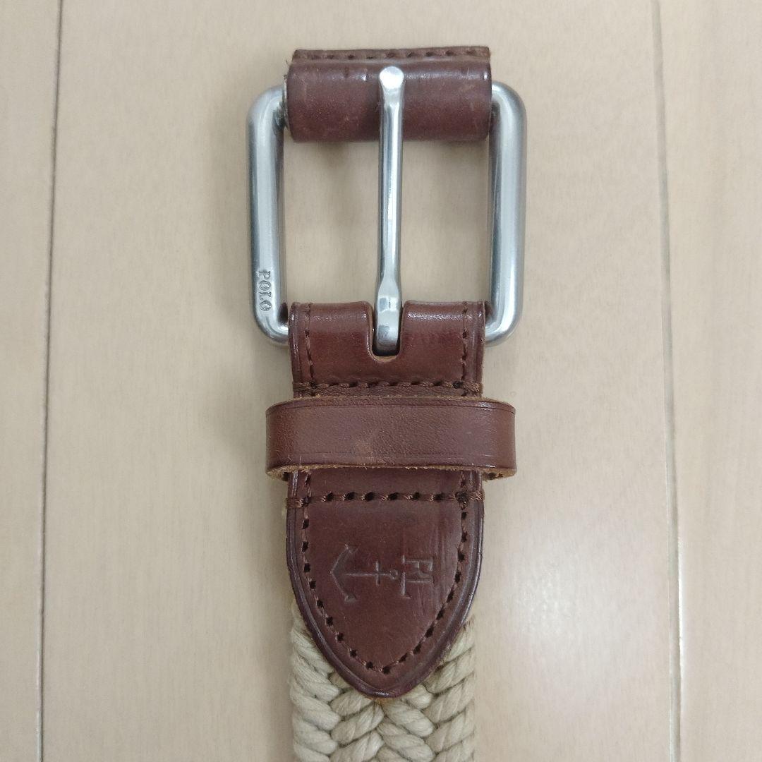 ラルフローレン　メッシュレザーベルト