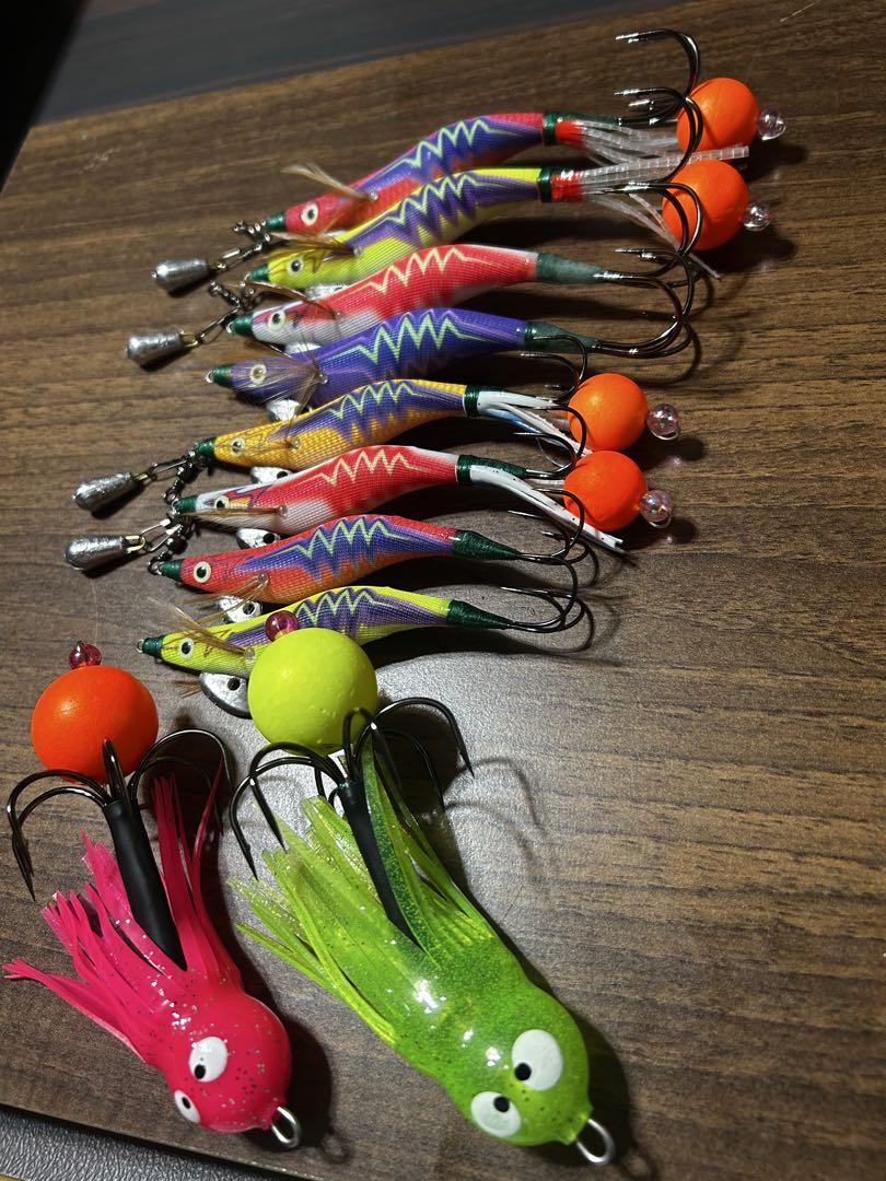 ハンドメイド　蛸マスターセット　タコ釣り　8番　タコエギ ハンドメイド 蛸マスターセット タコ釣り 8番 タコエギ - メルカリ
