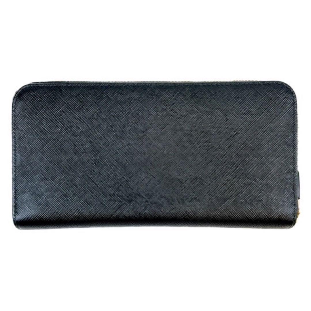 未使用級⭐️ PRADA 長財布 ジップウォレット エンボスロゴ ブラック レザー