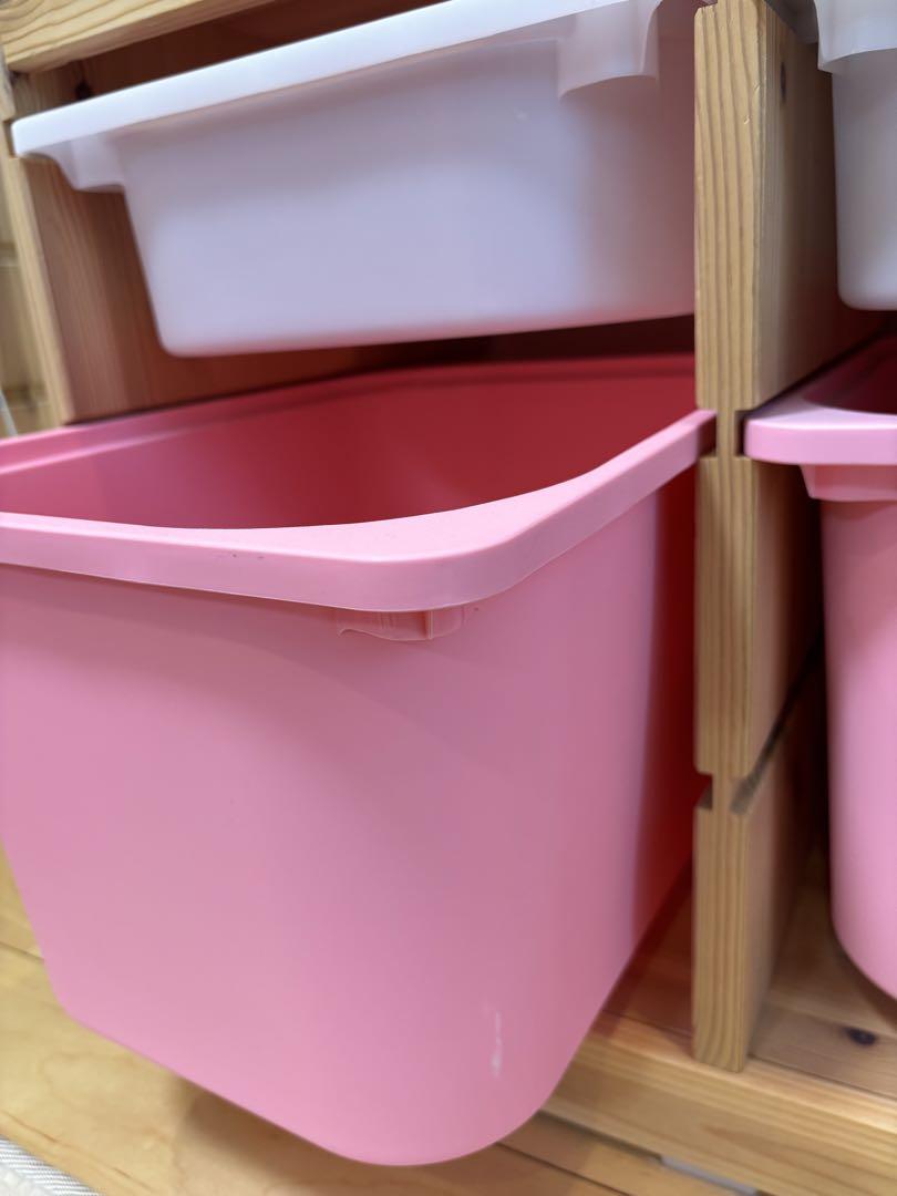 やゆよ★IKEA イケア　おもちゃ収納　トロファスト　ボックス付き