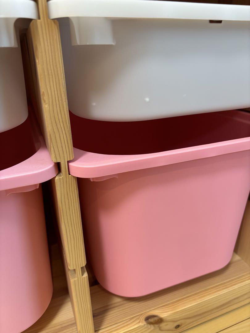 やゆよ★IKEA イケア　おもちゃ収納　トロファスト　ボックス付き