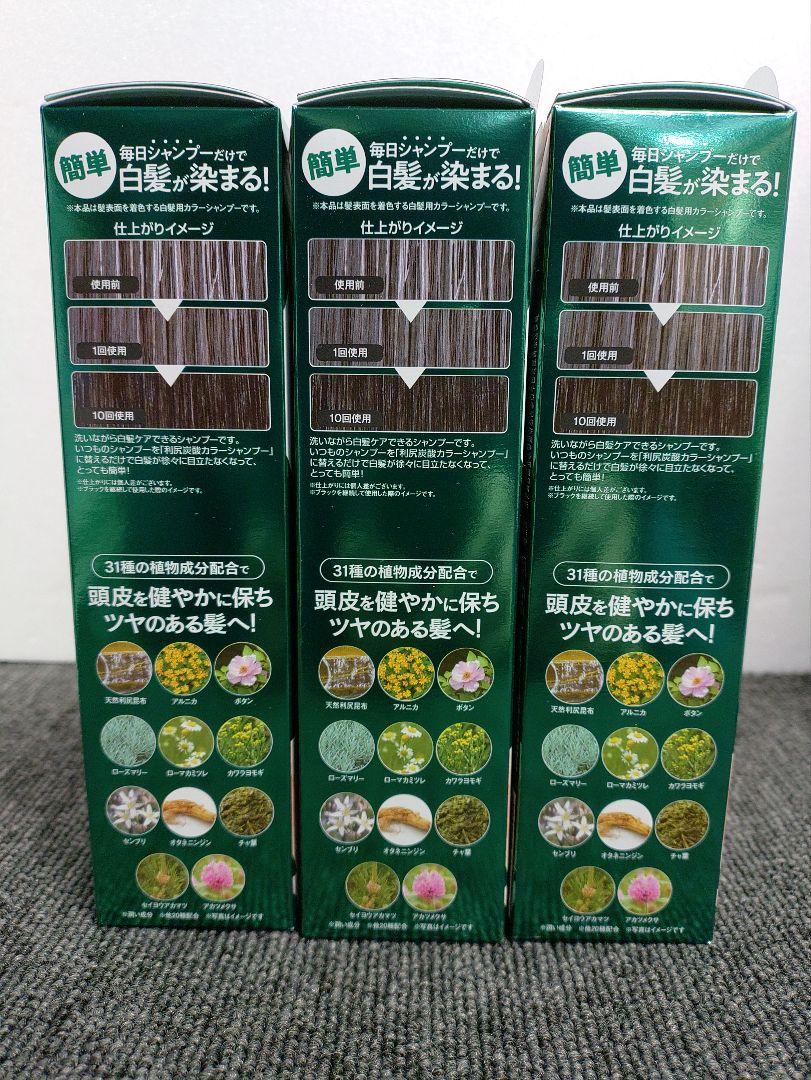 19☆ 白髪用 利尻 炭酸 カラーシャンプー ブラック 180g