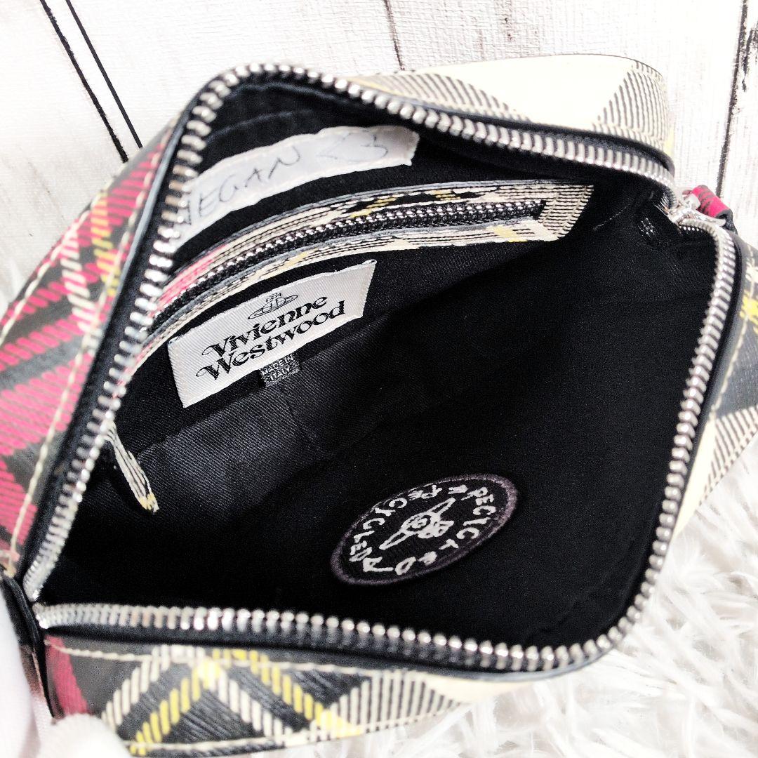 【極美品】ヴィヴィアン カメラショルダーバッグ タータンチェック シルバーオーブ