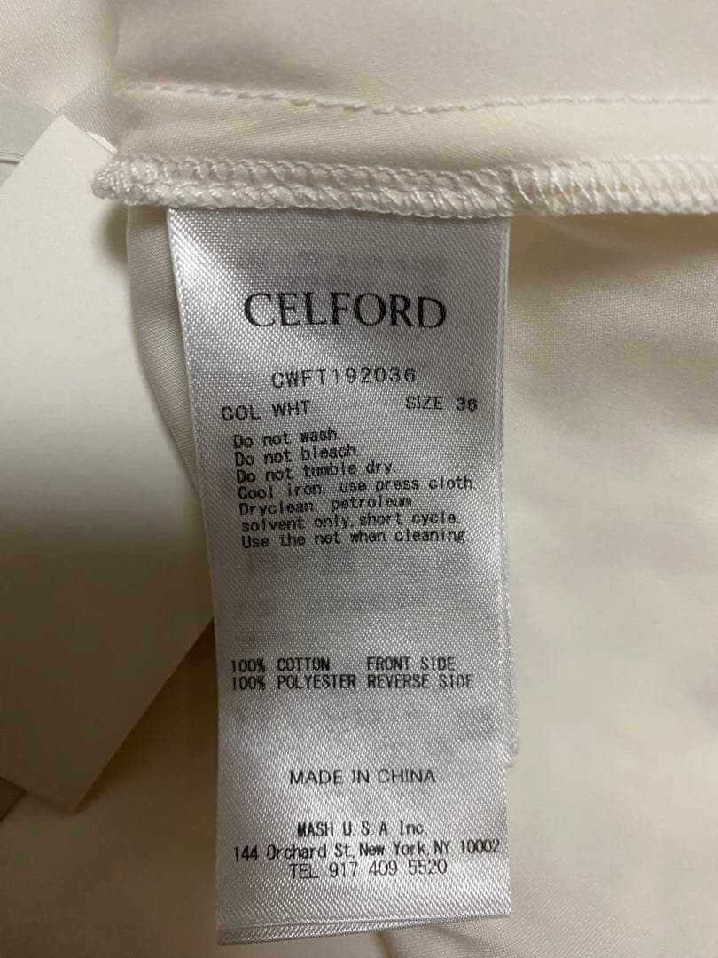 【新品】CELFORD セルフォード リーフ柄 レーストップス 36 【新品】CELFORD セルフォード リーフ柄 レーストップス 36