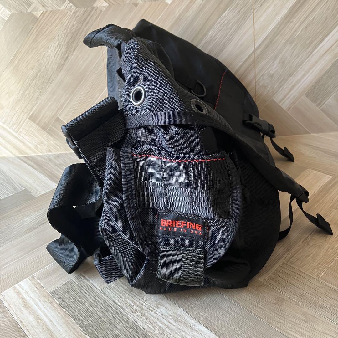 ★美品★ブリーフィング メッセンジャーバッグ ショルダー ナイロン 黒 USA製 ☆美品☆ブリーフィング メッセンジャーバッグ ショルダー