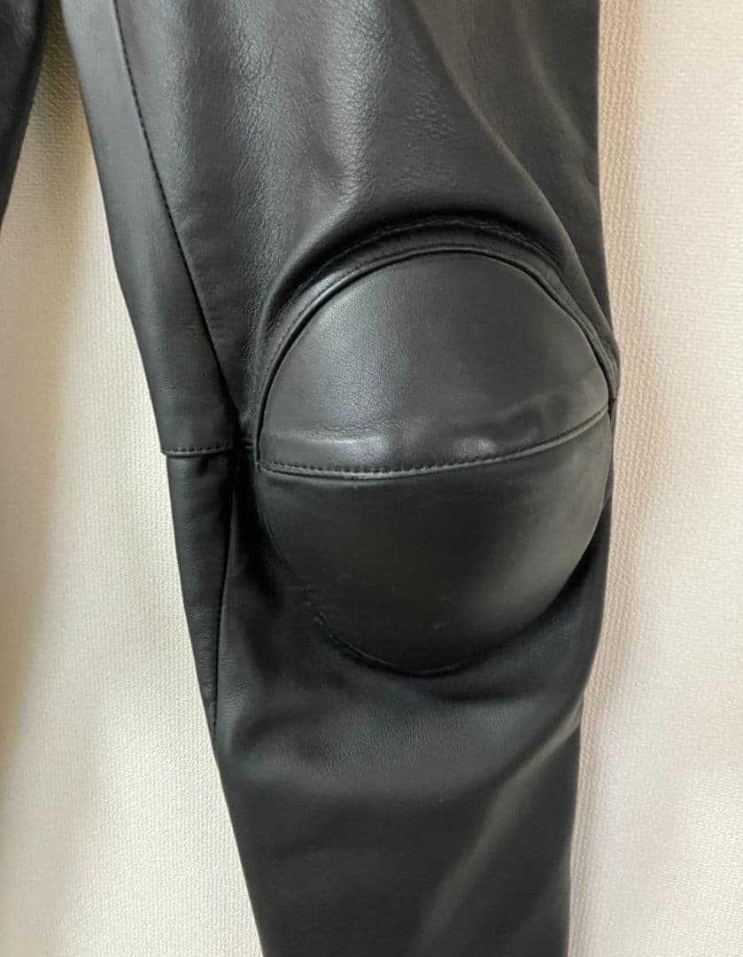 BATES レザー バイクパンツ 膝プロテクター付き