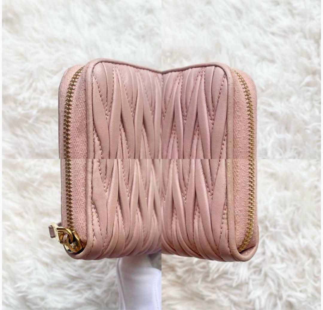 MIU MIU ピンク キルティング長財布