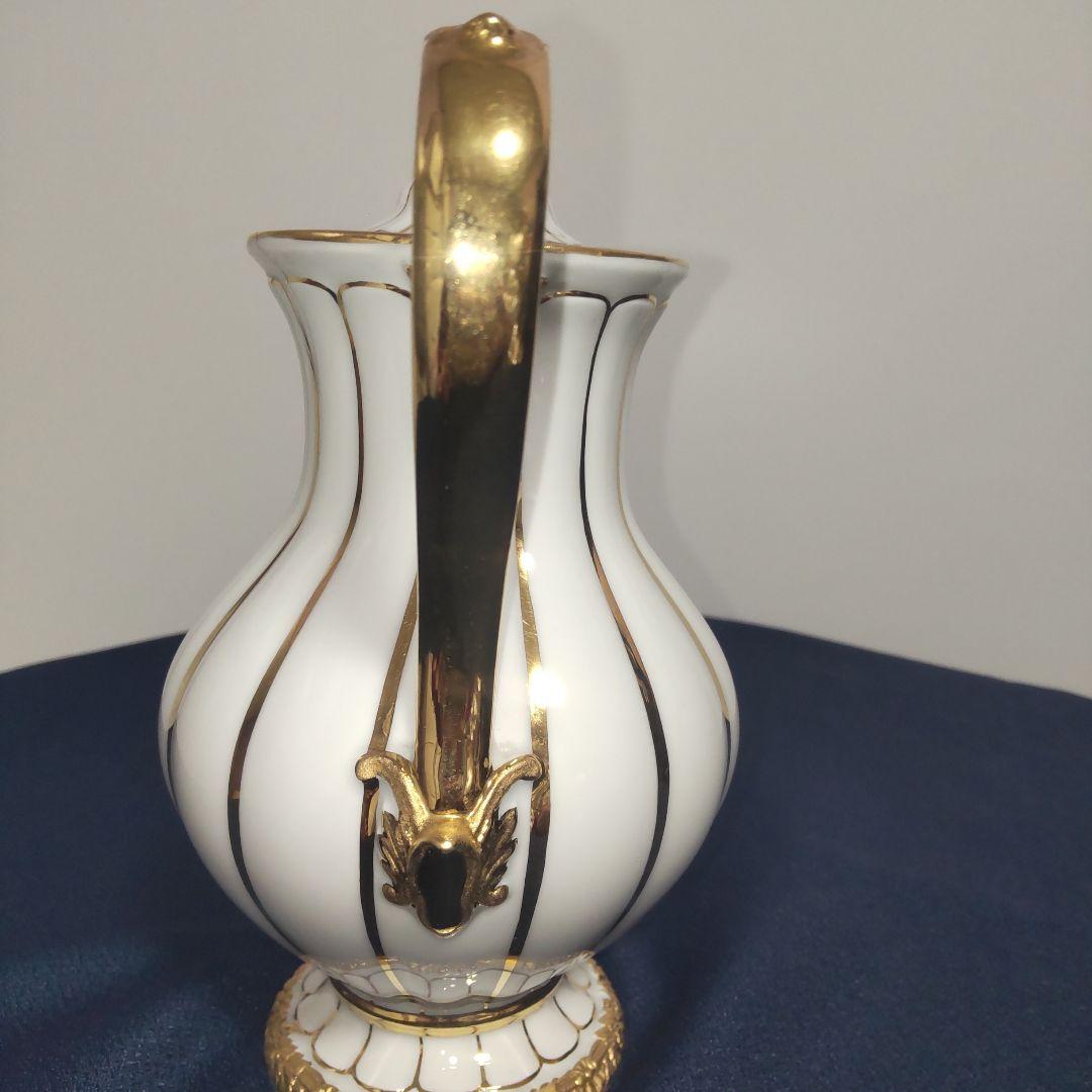 最高級 マイセン ポット Xフォーム 金彩 ゴールド Meissen 1級品
