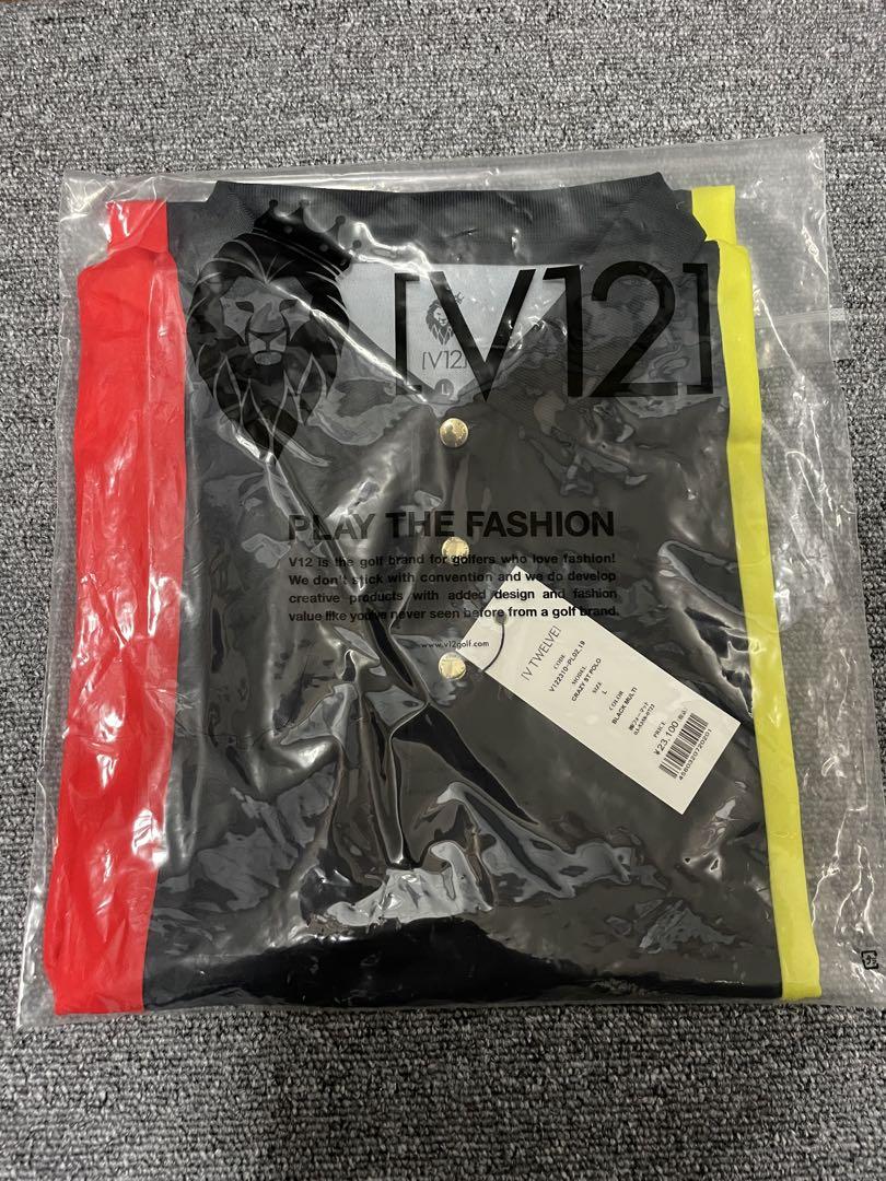 新品未使用！！　V１２　ヴィ・トゥエルブ　半袖ゴルフポロシャツ　Ｌサイズ