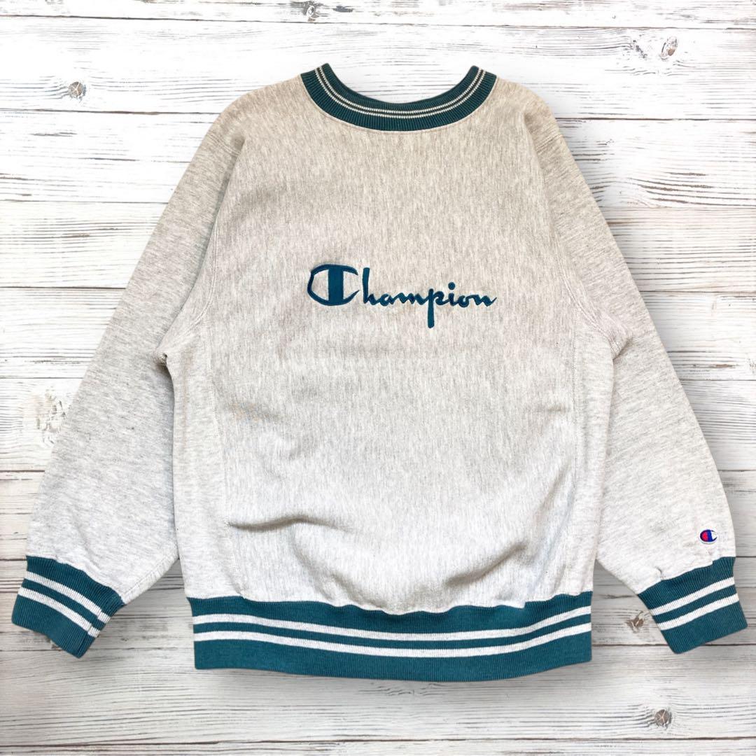 Champion チャンピオン スウェット リバースウィーブ 灰色 M 0719トップス